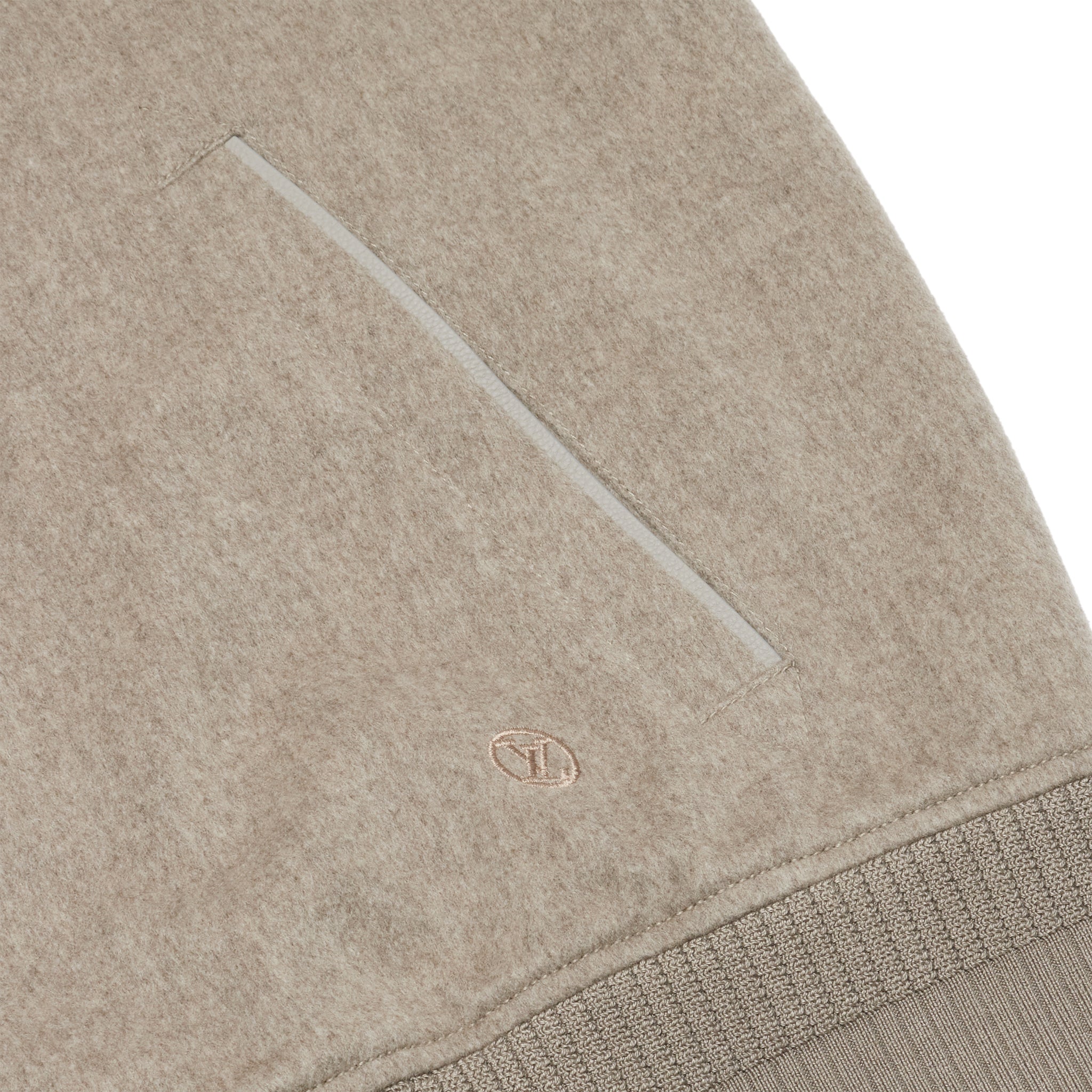 Pocket view of Louis Vuitton Wool Leather Beige Bomber Jacket